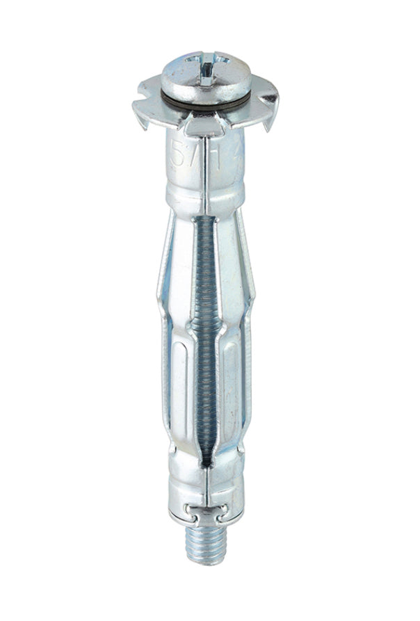 Metal Cavity Anchors - Zinc
M5 x 52 (60mm Screw) 100 per box