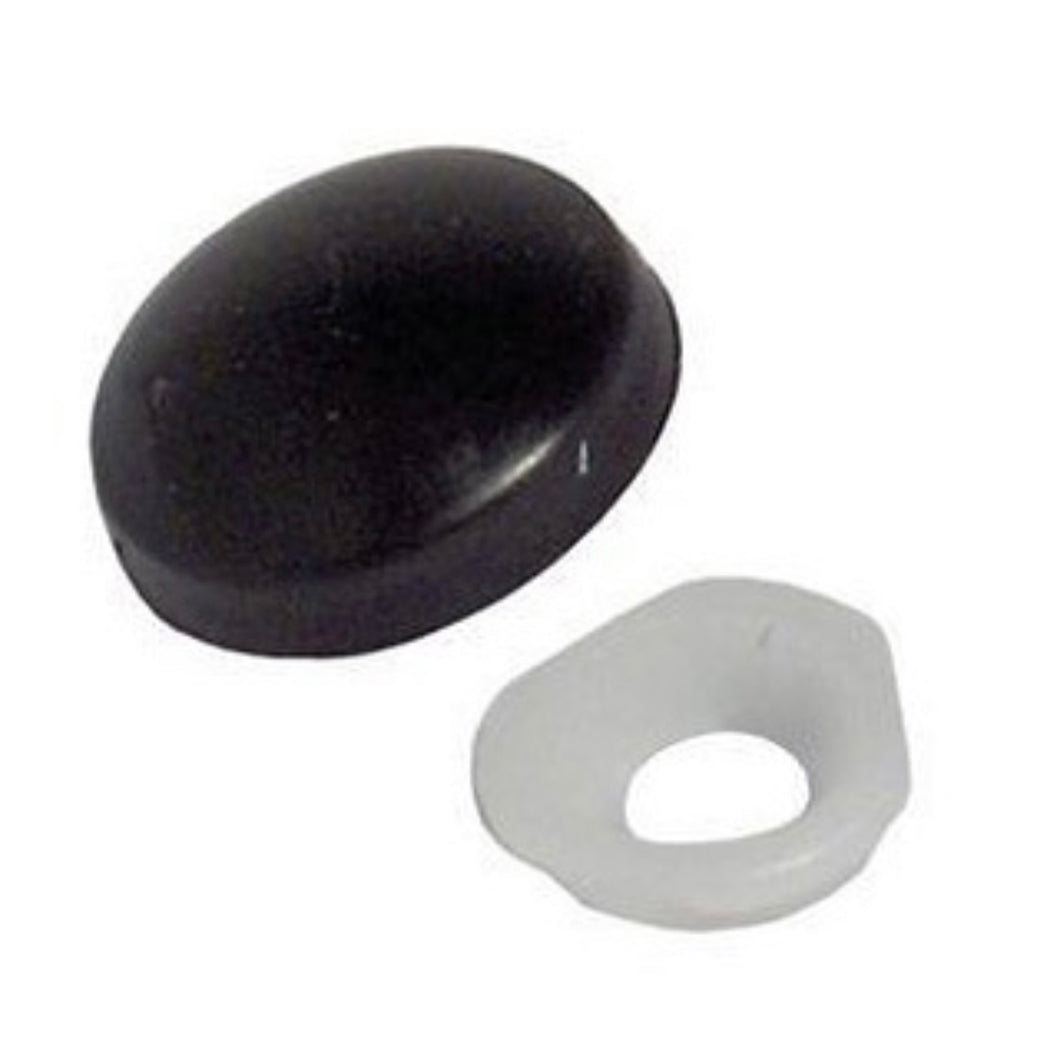 Black Dome Screw Caps 6-8 Gauge 200pk