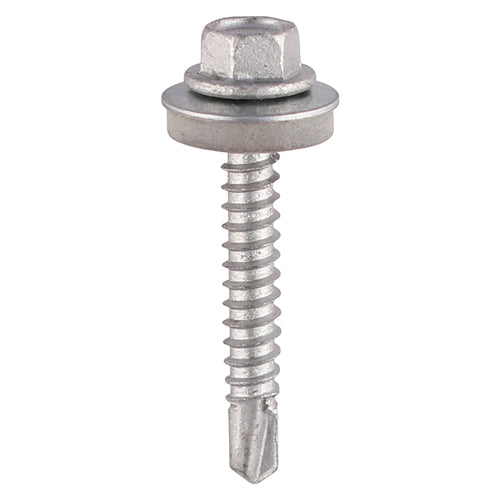Metal Construction Light Section Screws - Hex - EPDM Washer 5.5 x 25mm (100pk)
