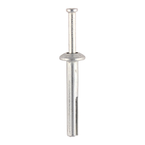 Zamac Nail In Anchors - Zinc 6.0 x 65mm (100pk)